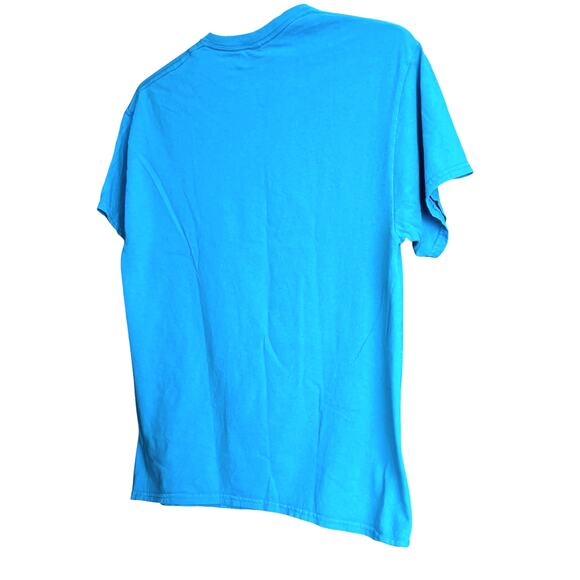 GILDAN "SCRUB SQUAD" SHORT SLV COTTON T-SHIRT, MENS, L, BLUE-MULTICOLOR GRAPHICS - Picture 5 of 11